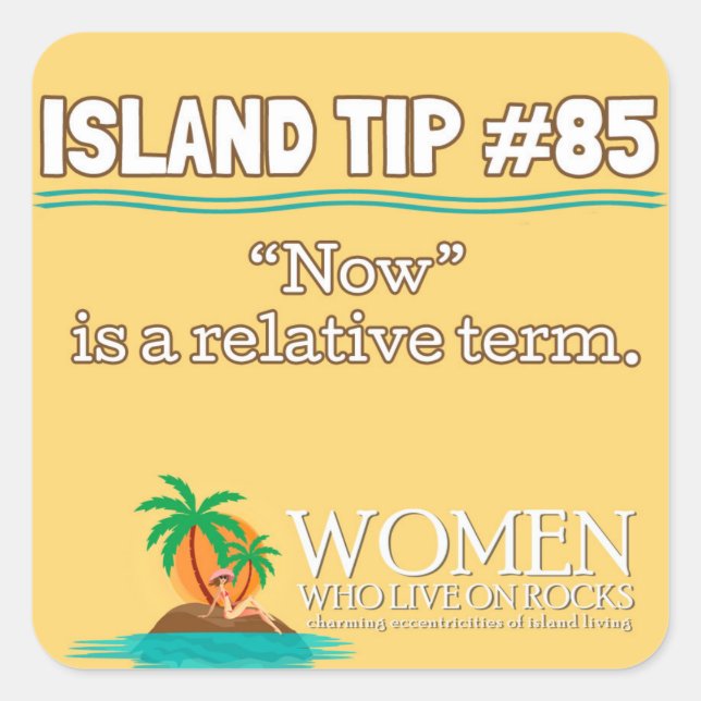 Island Tip #85 Sticker (yellow) (Front)