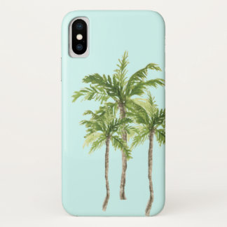 Island tropical palm tree watercolor Case-Mate iPhone case