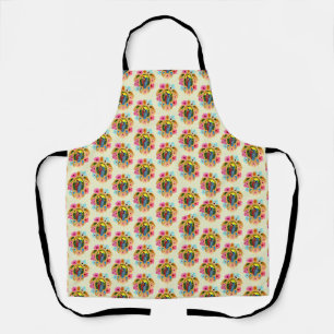 Island Tropical Sea Turtles Floral Apron
