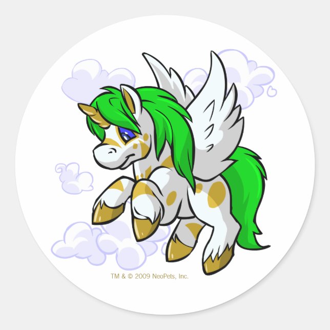 Island Uni keeping close to Mystery Island Classic Round Sticker (Front)