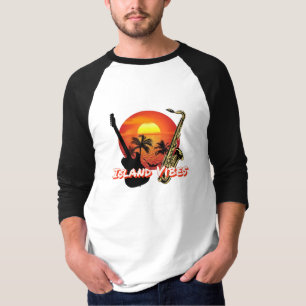 Island Vibes Basic 3/4 Sleeve Raglan T-Shirt