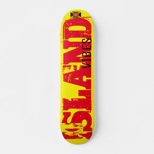 ISLAND VIBES JMT USA Skateboard, 7¾" Deck Skateboard