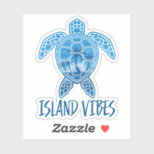 Island Vibes Tropical Sunset Sea Turtle Design