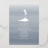 Island Wedding Chambray Watercolor