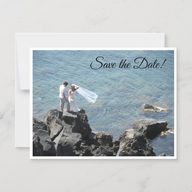 Island Wedding Save the Date Magnetic Invitation (Front)