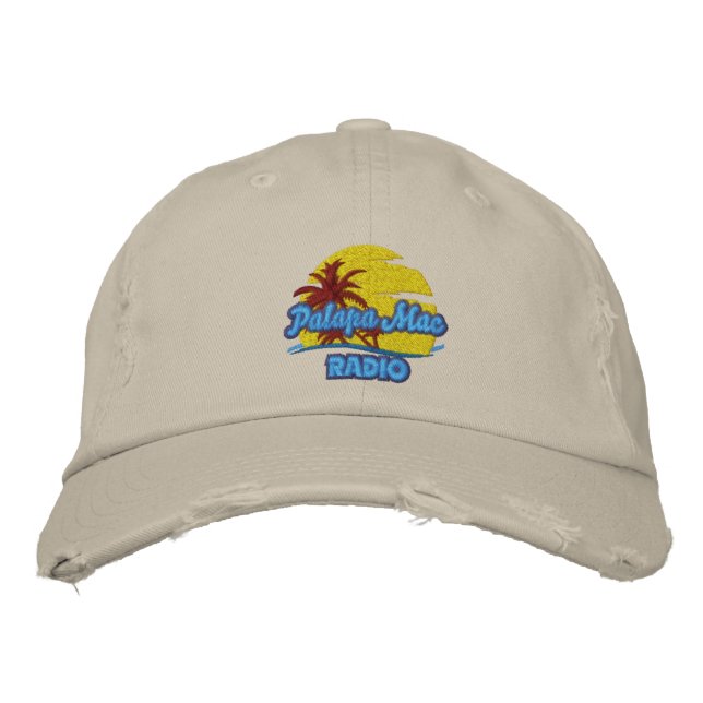 Island Worn and Weathered Embroidered Hat (Front)