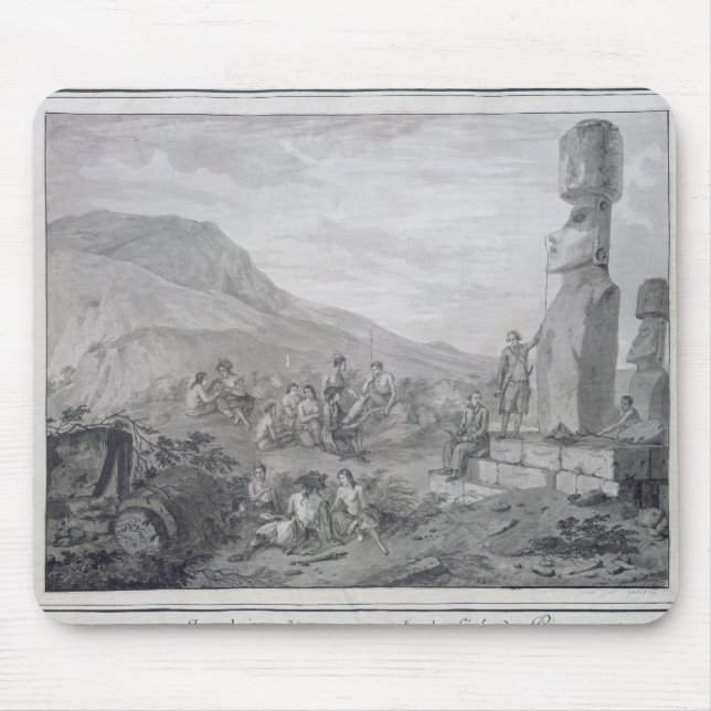 Islanders & Monuments of Easter Island, 1786 Mouse Pad (Front)