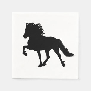Islandpferde-Motiv Napkin