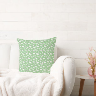 Islandpferdeherde grün cushion