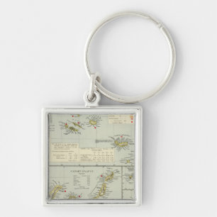 Islands, Atlantic Ocean Key Ring