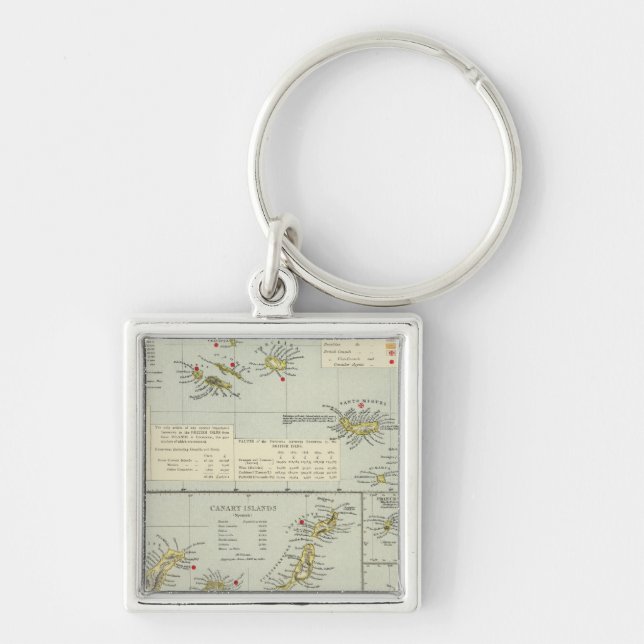 Islands, Atlantic Ocean Key Ring (Front)