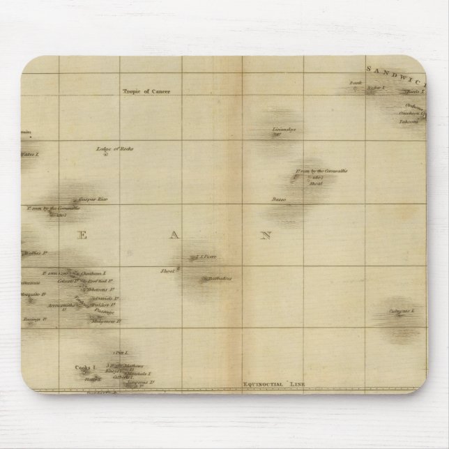 Islands in the Pacific Ocean Mouse Pad (Front)