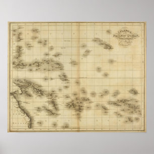 Islands in the Pacific Ocean Poster