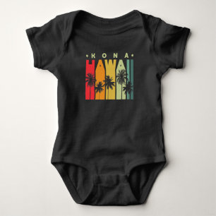 Islands Vintage Souvenir Kona Hawaii Baby Bodysuit