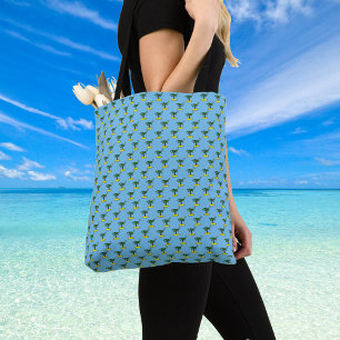Islands with Palm Trees Design. Ladies Tote Bag