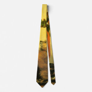Islay, Tilco, a Macaw and Love Birds by Landseer Tie