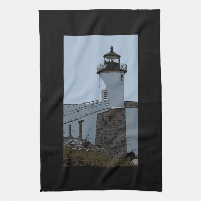 ISLE AU HAUT LIGHT TEA TOWEL (Vertical)