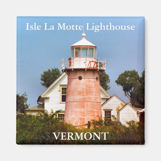 Isle La Motte Lighthouse, Vermont Magnet (Front)