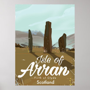 Isle of Arran vintage travel poster