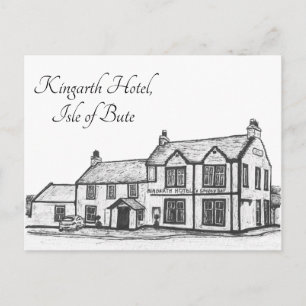 Isle of Bute, Kingarth Hotel- Postcard