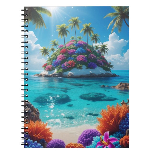 Isle of Dreams – Majestic Island  Notebook (Front)
