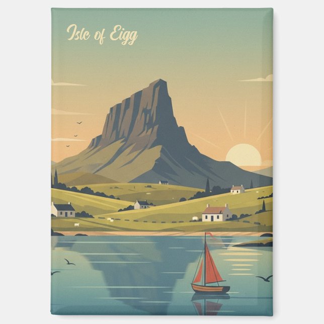 Isle of Eigg, Scotland Travel Magnet (Front)