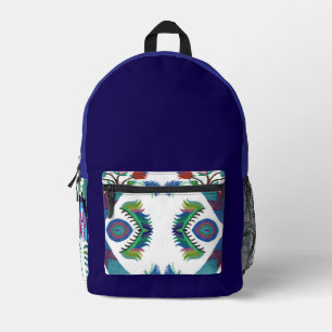 Isle-of -Ferns C/M & solid colour on a  backpack