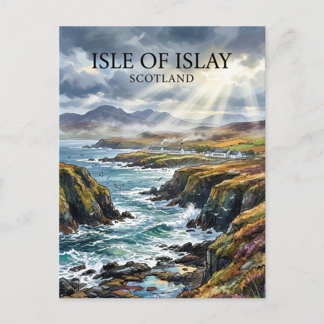 Isle of Islay Scotland Postcard (Front)