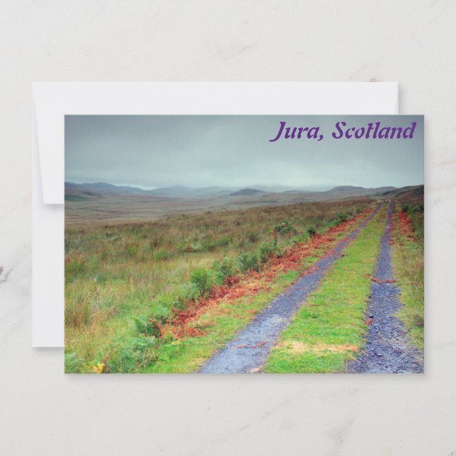 Isle of Jura track, Scotland card (Front)