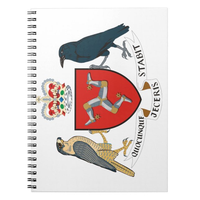 isle of man emblem spiral notebook (Front)
