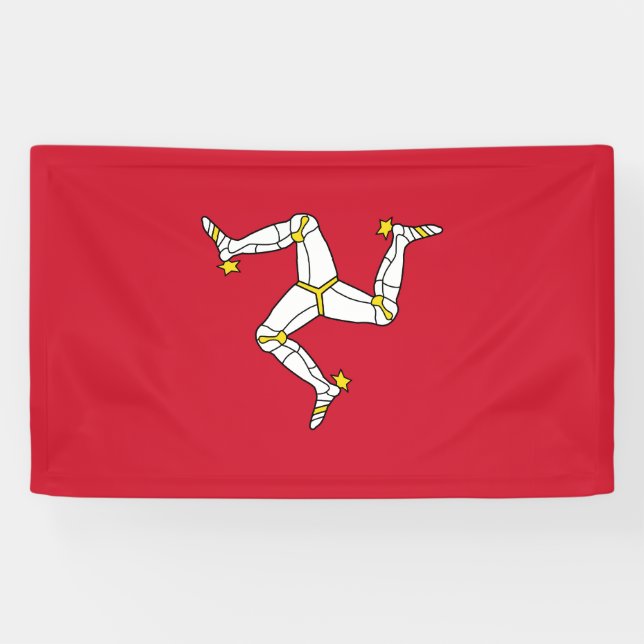 Isle of Man Flag Banner (Horizontal)