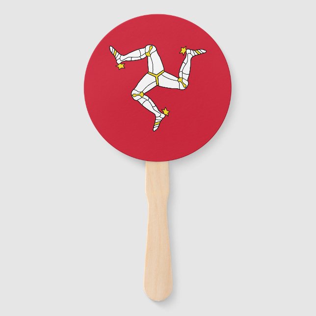 Isle of Man Flag Hand Fan (Front)