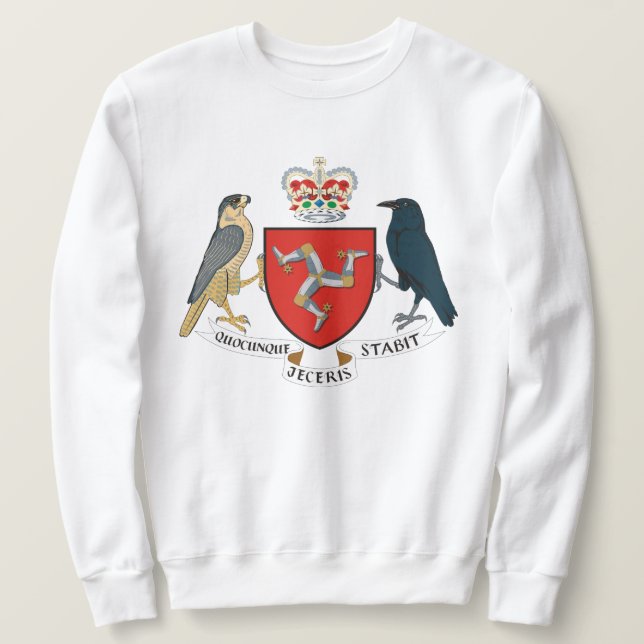 Isle of Man Flag - Manx Emblem Sweatshirt (Design Front)