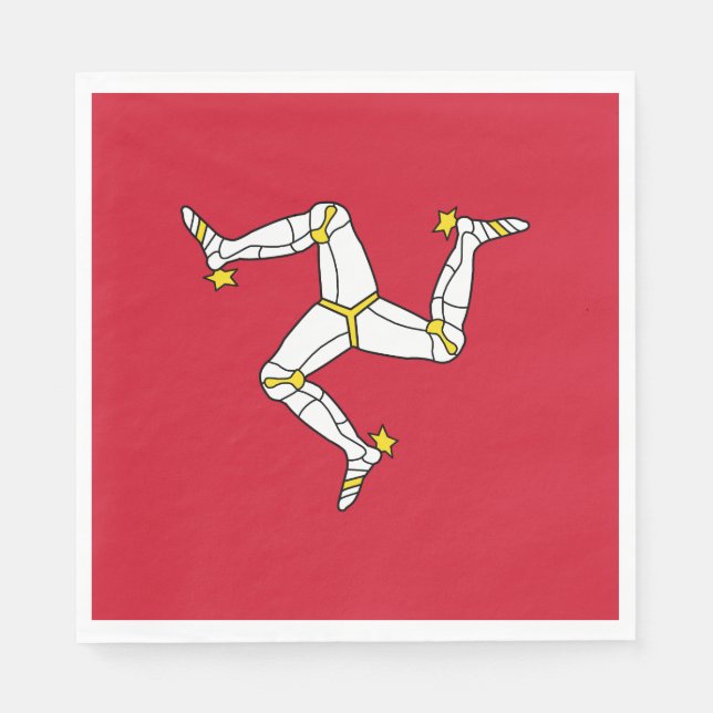 Isle of Man Flag Napkin (Front)
