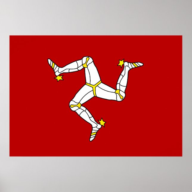 Isle Of Man Flag Poster (Front)