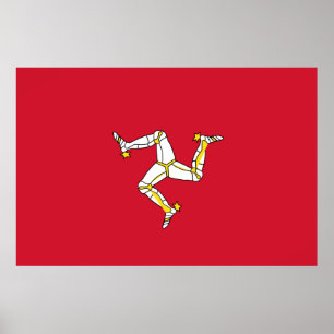 Isle of Man flag  Poster