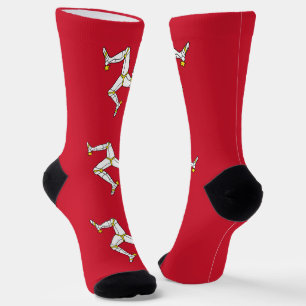 Isle of Man Flag Socks