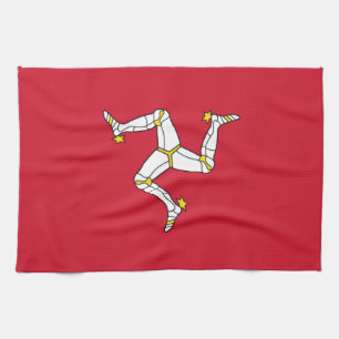 Isle of Man Flag Tea Towel