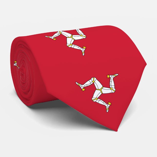 Isle of Man Flag Tie (Rolled)