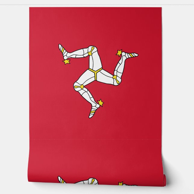 Isle of Man flag Wallpaper (Unrolling)