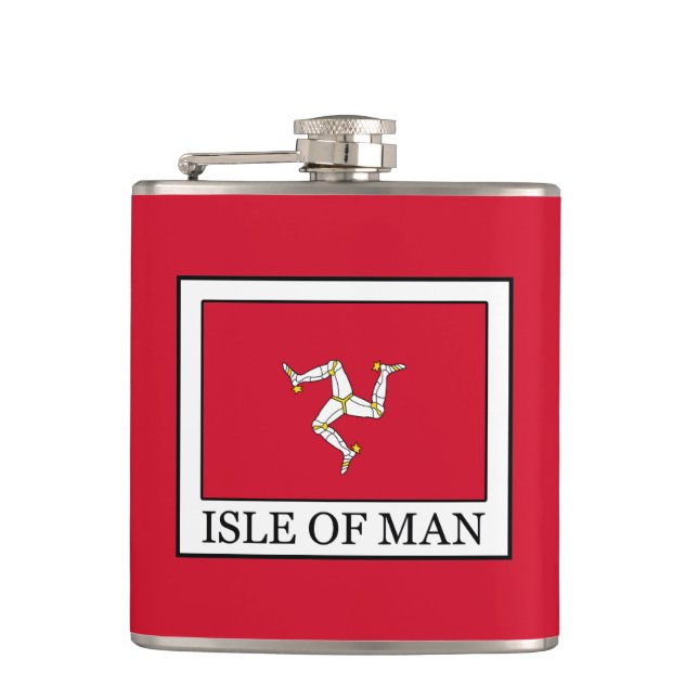Isle of Man Hip Flask (Front)