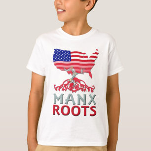 Isle of Man Manx American Kids Tee
