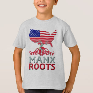 Isle of Man Manx American  T-Shirt
