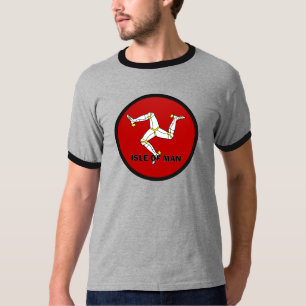Isle Of Man Roundel quality Flag T-Shirt