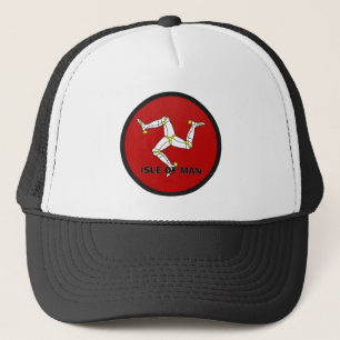 Isle Of Man Roundel quality Flag Trucker Hat