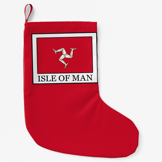 Isle of Man Small Christmas Stocking (Front)