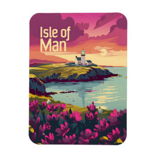 Isle of Man vintage art Magnet