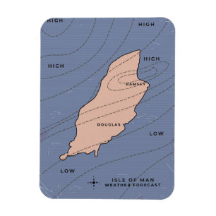 Isle of Man Weather forecast Magnet