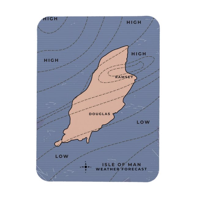 Isle of Man Weather forecast Magnet (Vertical)