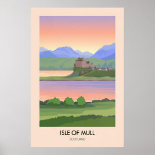 Isle of Mull Scotland Travel Poster